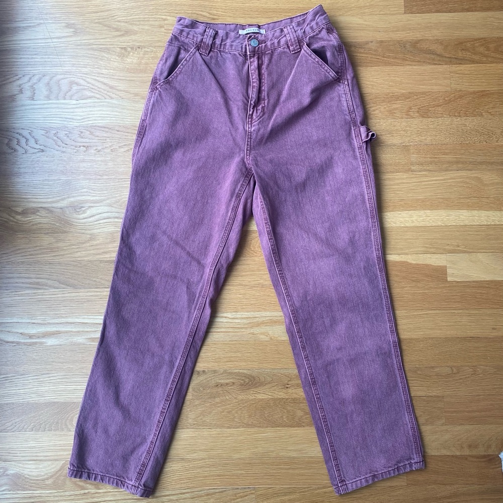 PacSun Mulberry High Waisted Carpenter Pants size 27